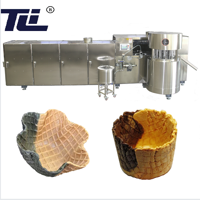 Linia do przetwarzania kubków waflowych